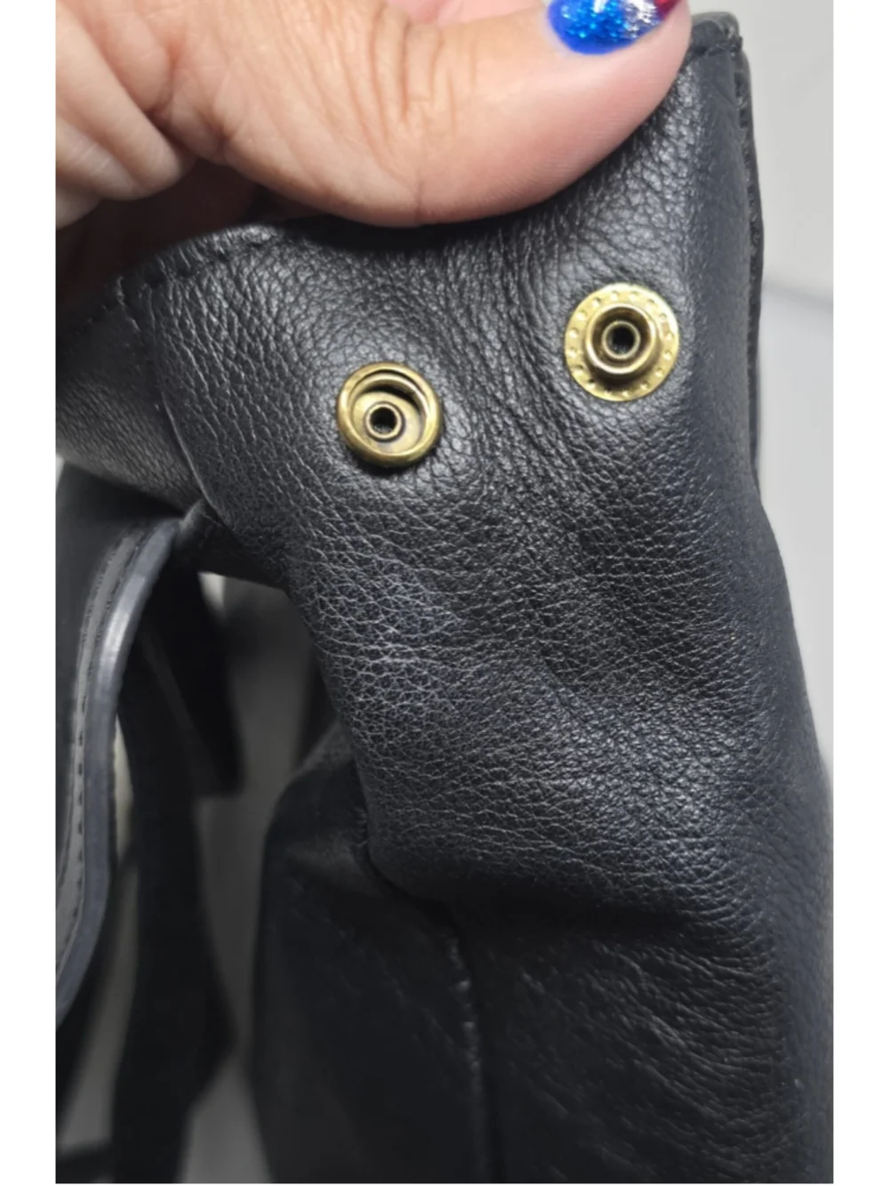 Fossil Claire Leather Backpack • Black Purse Travel Flap Snap EUC Cow Hide